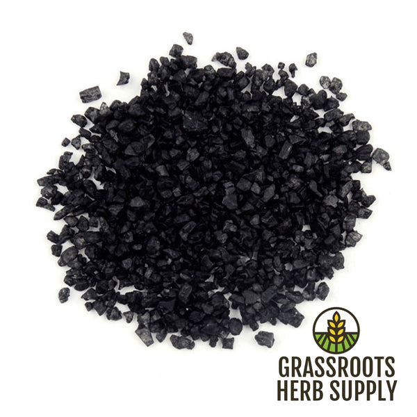 Hawaiian Black Lava Sea Salt (Hiwa Kai) | Coarse Grind | Gourmet Finishing Salt | Natural Charcoal Infused Salt