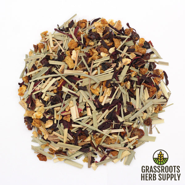 Hibiscus Heaven Herbal Tea Blend | Loose Leaf Blend of Hibiscus, Rosehips, Lemongrass, Lemon Peel and Orange Peel