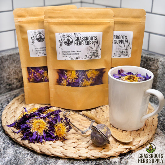 Blue Lotus Flowers, Whole