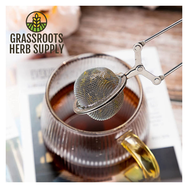 Stainless Steel Fine Mesh Tea Strainer with Handle | Loose Leaf Herbal Tea Infuser Ball | Food Grade | BPA Free | Rust Proof