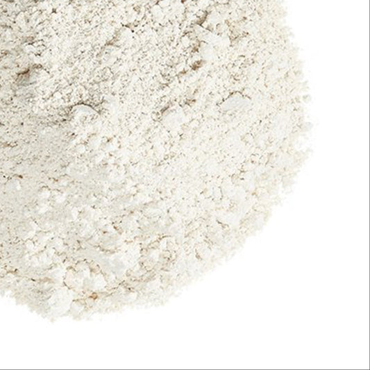 White powder on a white background with Grassroots Herb Supply logo.