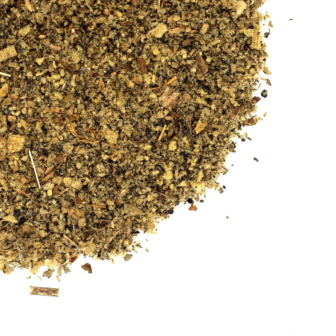 Herb mix on a white background with Grassroots Herb Supply logo.