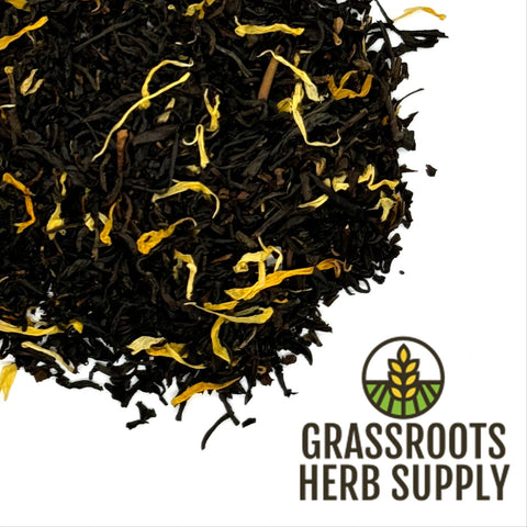 Passion Fruit Herbal Tea Blend | Loose Leaf Tea with Black Tea, Calendula Petals and Passion Fruit Flavor