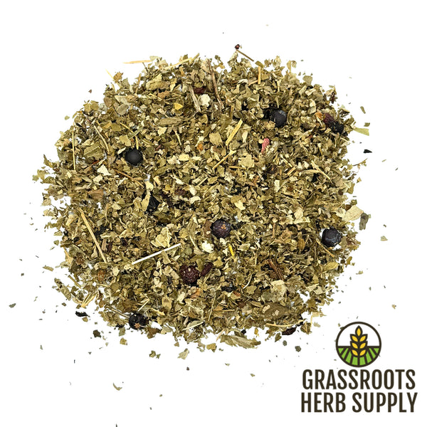 Triple Berry Herbal Tea Blend | Loose Leaf Tea with Strawberry Leaf, Blackberry Leaf, Hibiscus Flower, Rosehips and Juniper Berry