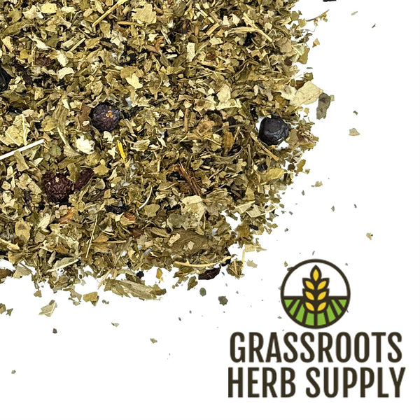 Triple Berry Herbal Tea Blend | Loose Leaf Tea with Strawberry Leaf, Blackberry Leaf, Hibiscus Flower, Rosehips and Juniper Berry